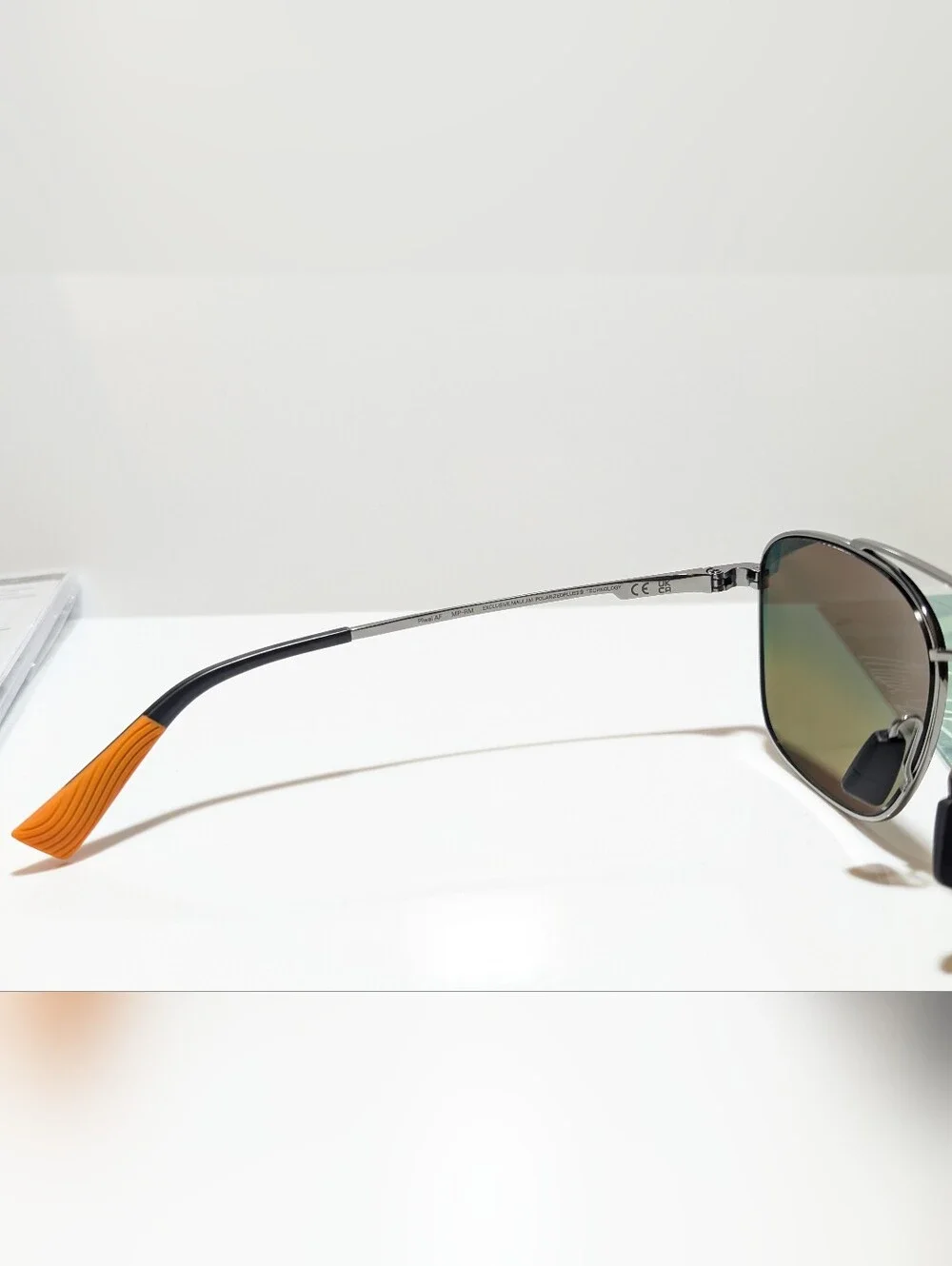 NEW Maui Jim Piwai Asian Fit Ruthenium Polarized Hawaii Lava Sunglasses RM645-17